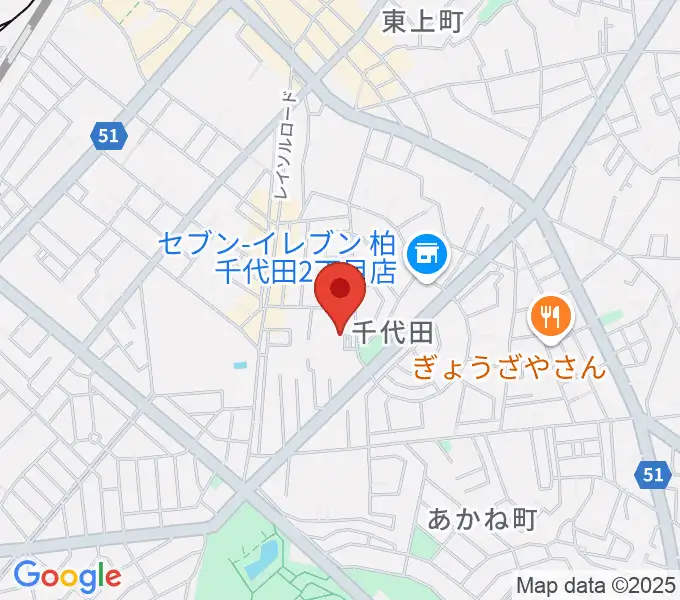 リアクション柏の地図