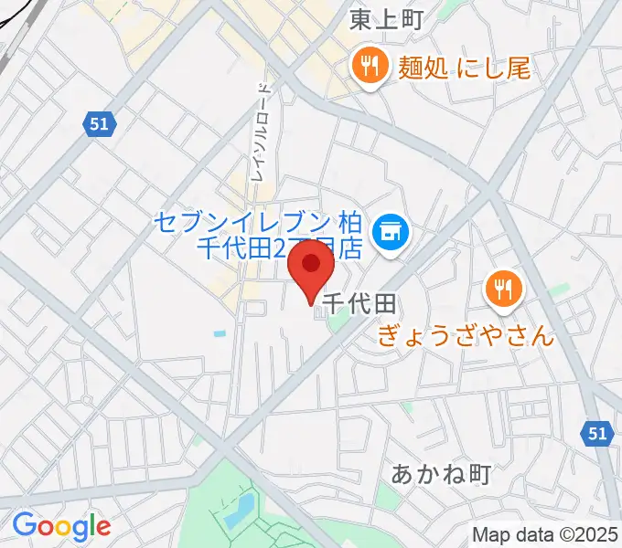 リアクション柏の地図
