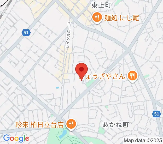リアクション柏の地図