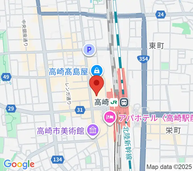 タワーレコード高崎オーパ店の地図