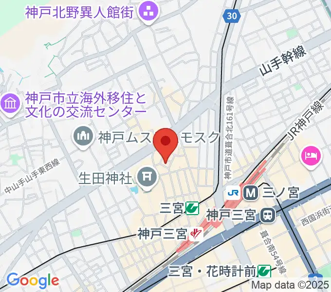 神戸 隠れ谷の地図