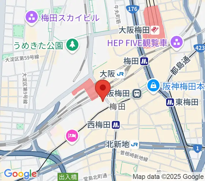 よしもと西梅田劇場の地図