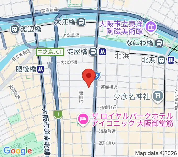 朝日生命ホールの地図