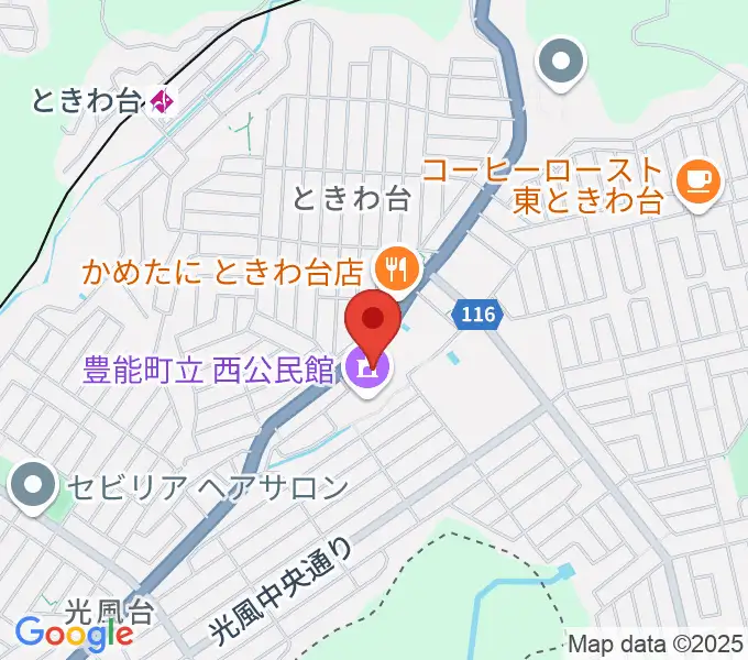 豊能町立ユーベルホールの地図