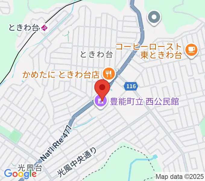 豊能町立ユーベルホールの地図