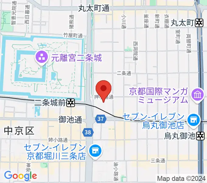 京都堀川音楽高等学校 音楽ホールの地図