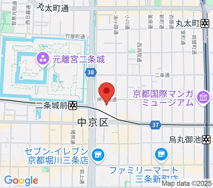 京都堀川音楽高等学校 音楽ホールの地図
