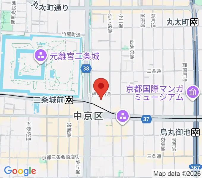京都堀川音楽高等学校 音楽ホールの地図