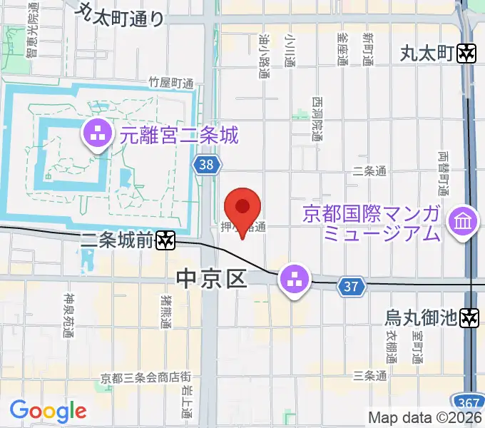 京都堀川音楽高等学校 音楽ホールの地図