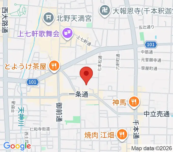 京都こども文化会館（エンゼルハウス）の地図
