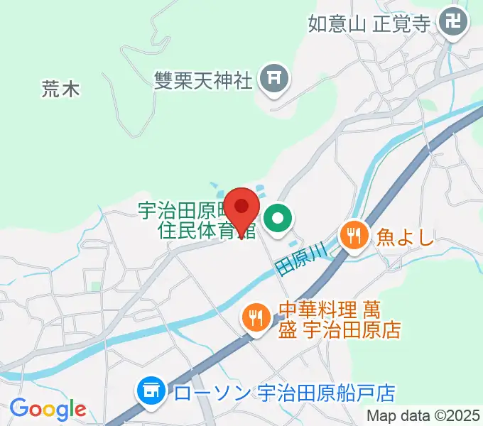 宇治田原町総合文化センターの地図