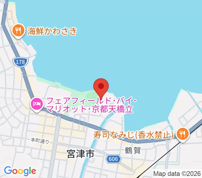 宮津市みやづ歴史の館の地図