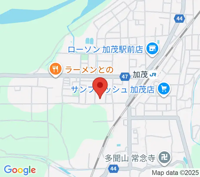 木津川市加茂文化センター あじさいホールの地図