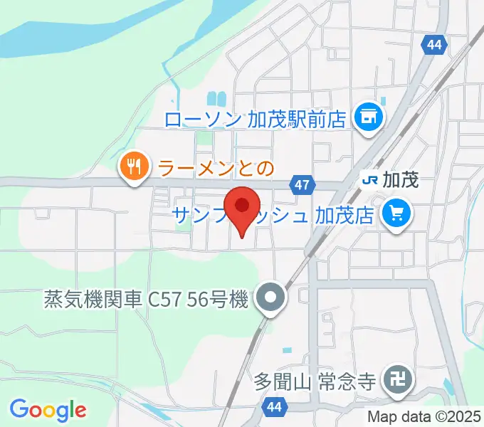 木津川市加茂文化センター あじさいホールの地図