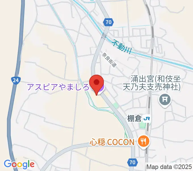 山城総合文化センター アスピアやましろの地図