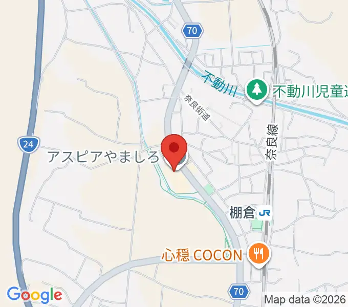 山城総合文化センター アスピアやましろの地図