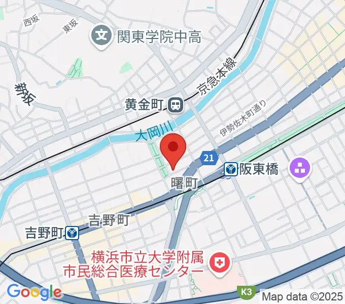 音楽スタジオA♭（エーフラット）の地図