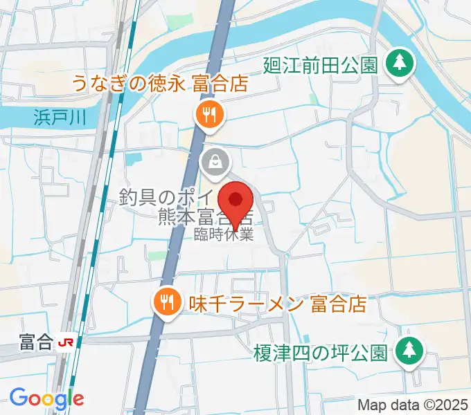 熊本市富合ホール アスパル富合の地図