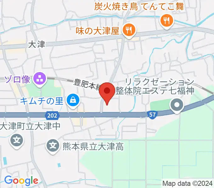 大津町生涯学習センターの地図