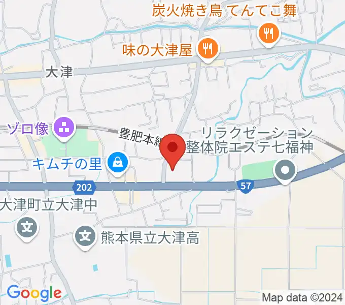 大津町生涯学習センターの地図