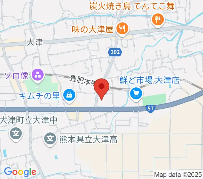 大津町生涯学習センターの地図