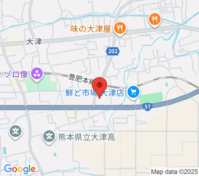 大津町生涯学習センターの地図