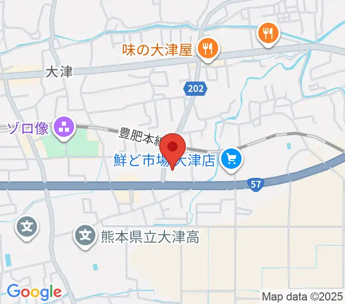 大津町生涯学習センターの地図