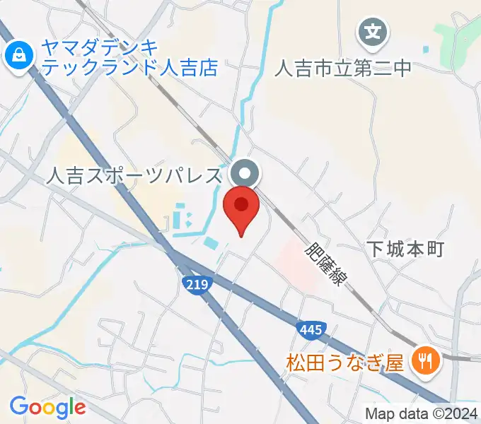 人吉市カルチャーパレスの地図