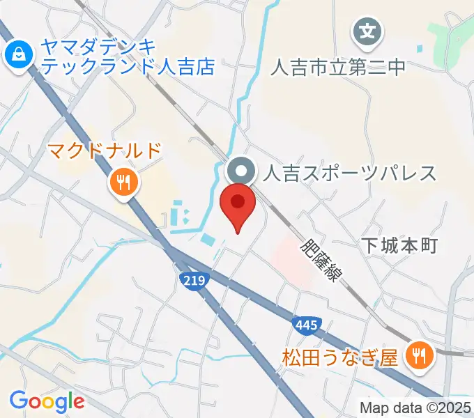 人吉市カルチャーパレスの地図