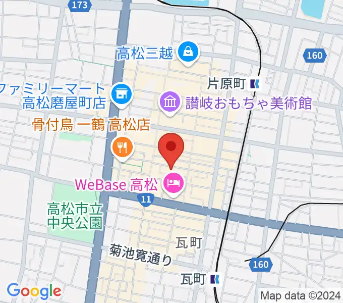 高松ビートルズの地図