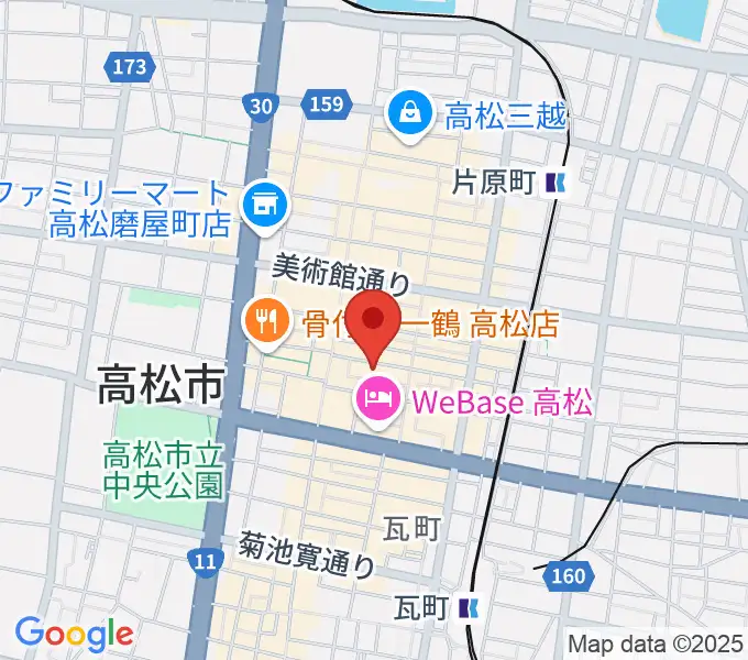 高松ビートルズの地図