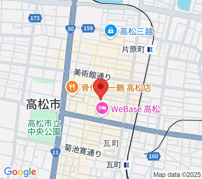 高松ビートルズの地図