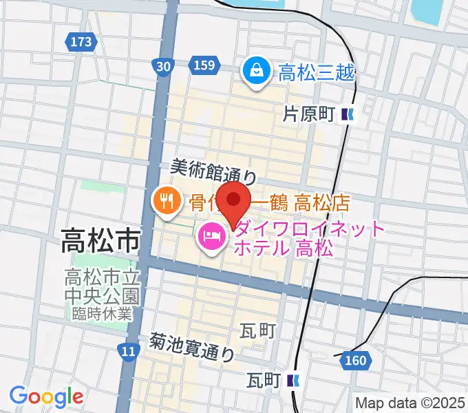 高松ビートルズの地図