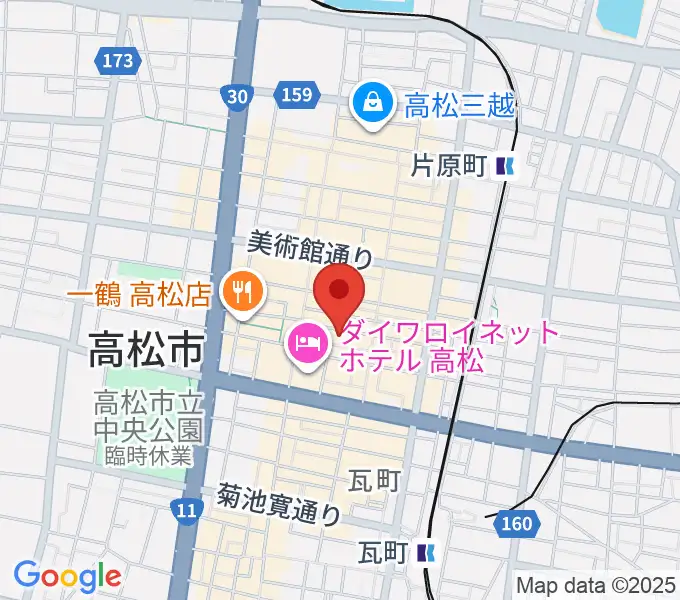 高松ビートルズの地図