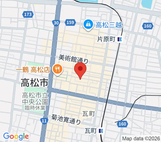 高松ビートルズの地図