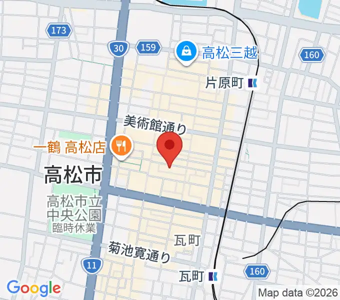高松ビートルズの地図