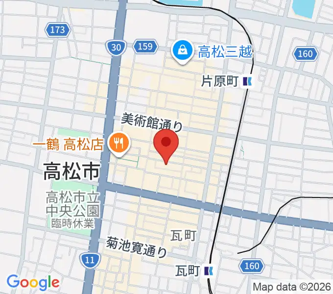 高松ビートルズの地図