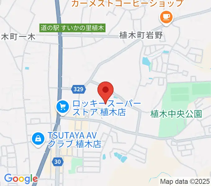 熊本市植木文化ホールの地図