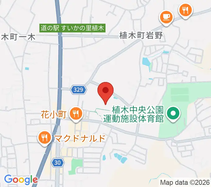 熊本市植木文化ホールの地図