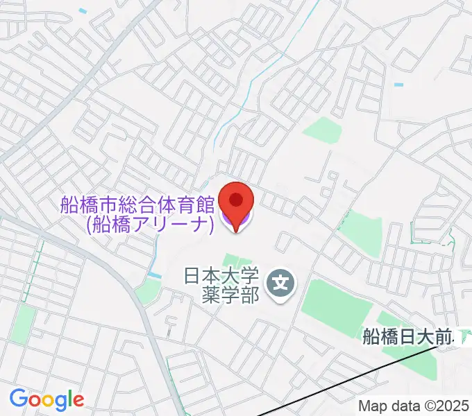 船橋アリーナの地図