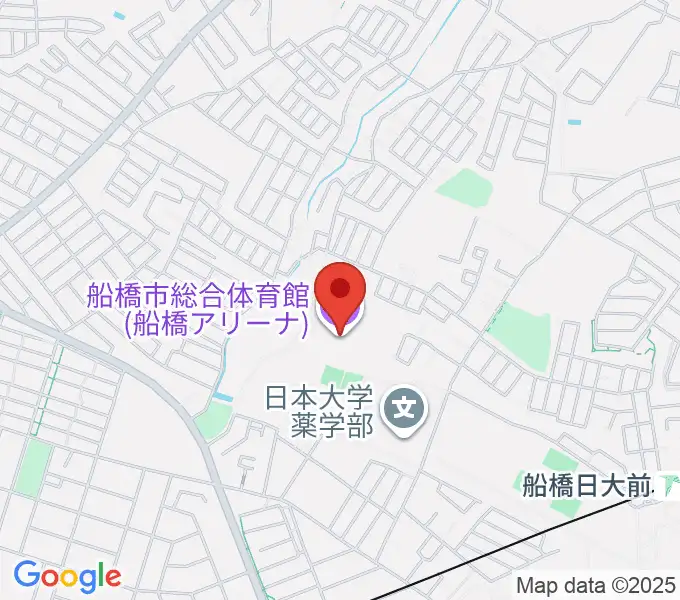 船橋アリーナの地図