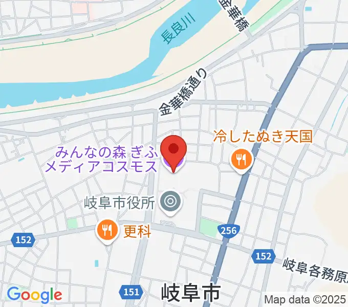 みんなの森 ぎふメディアコスモスの地図