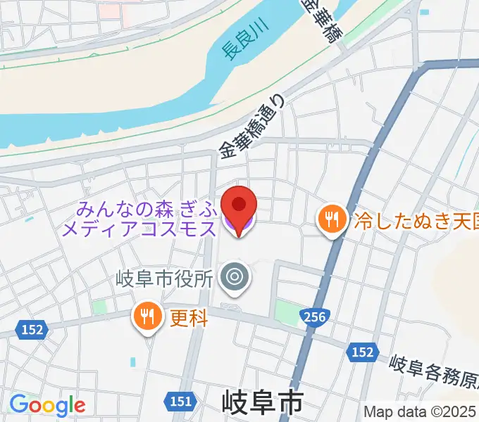 みんなの森 ぎふメディアコスモスの地図