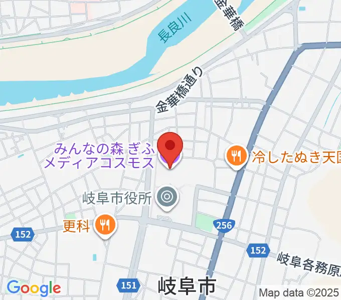 みんなの森 ぎふメディアコスモスの地図