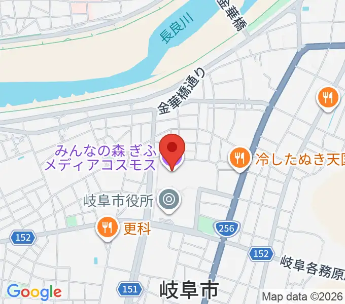 みんなの森 ぎふメディアコスモスの地図