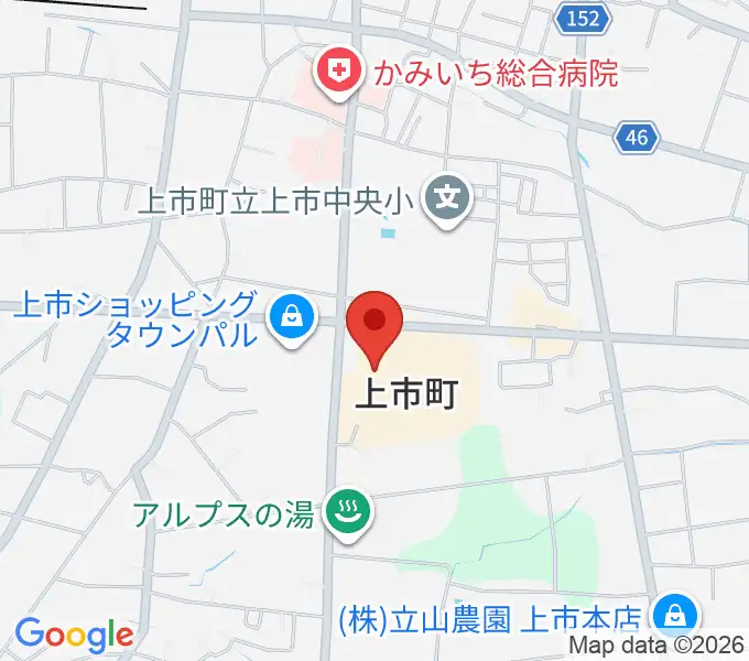 北アルプス文化センターの地図