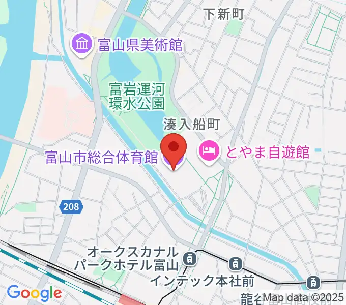 YKK AP ARENAの地図