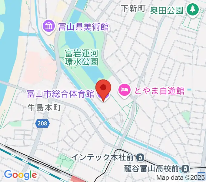 YKK AP ARENAの地図