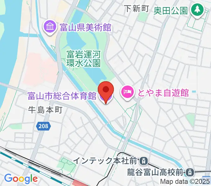 YKK AP ARENAの地図
