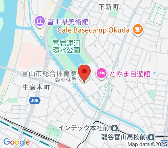 YKK AP ARENAの地図